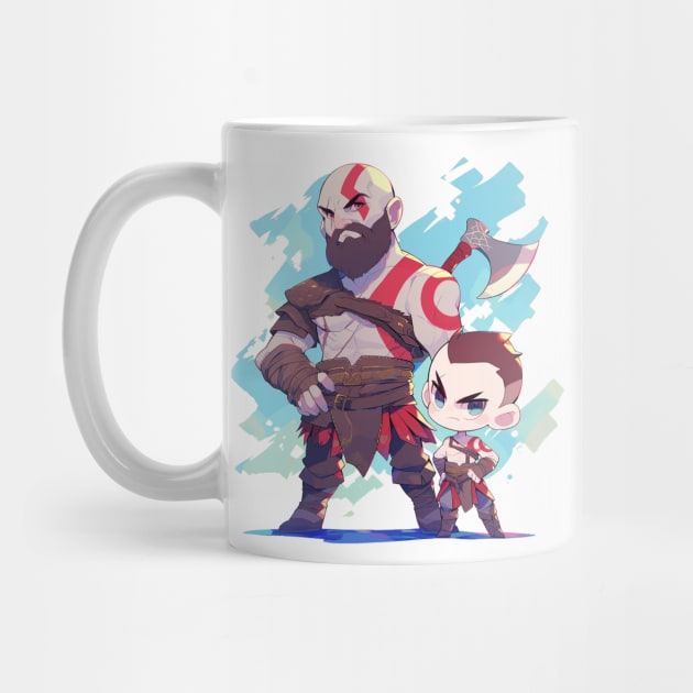 kratos and atreus by boxermaniac